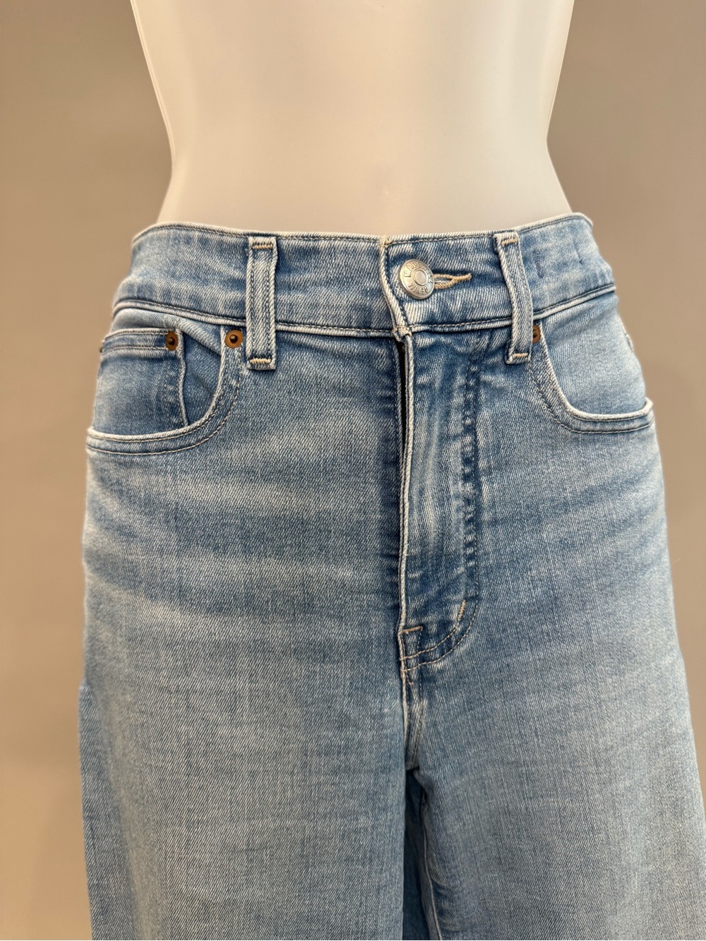 Madewell Palazzo Wide Leg Jeans - Corley Wash - Picture 8 of 11